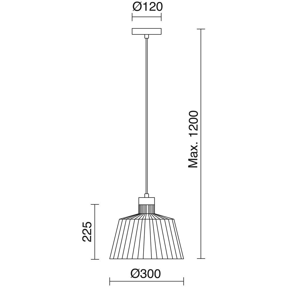 Lampadario In Acciaio E Legno Baguet - Foto 2