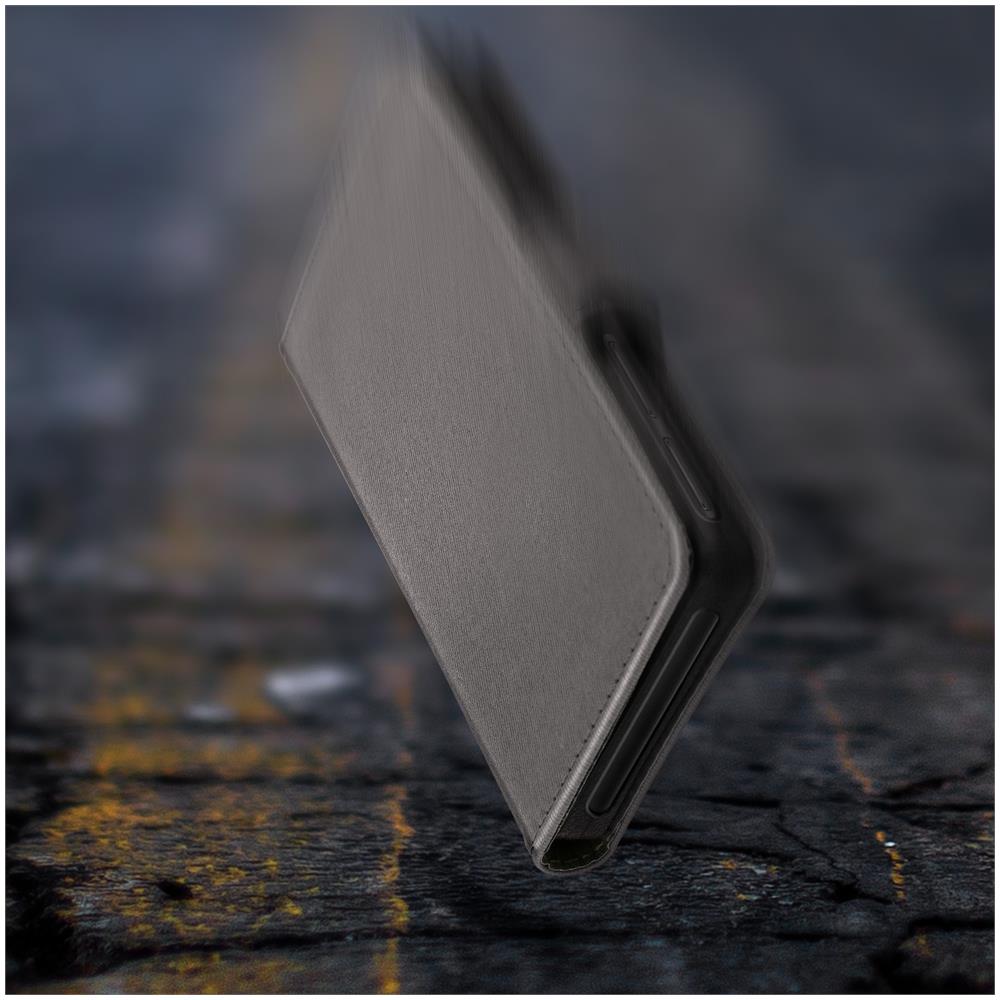 Custodia Smartphone 5,31 E 5,8 Pollici Portafoglio Cover Scorrevole - Grigio - Foto 4