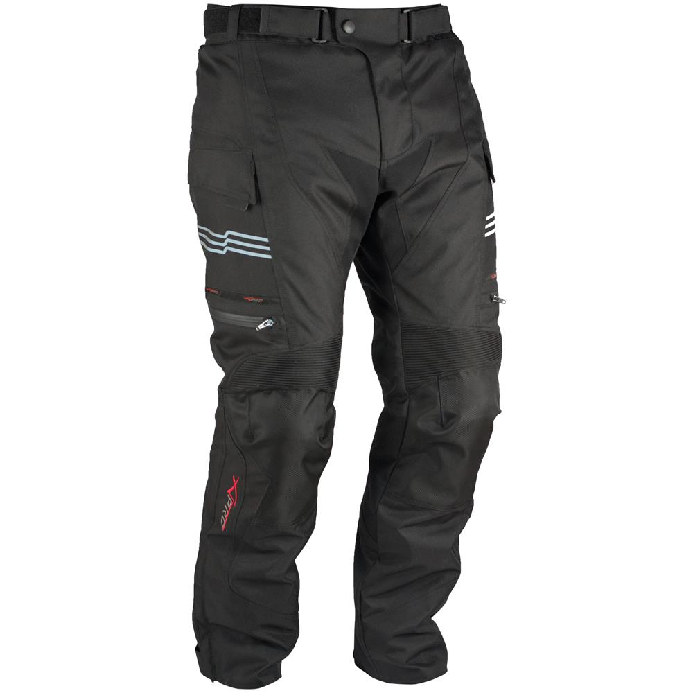 Pantaloni Impermeabile Moto Termica Estraibile Strisce Riflettenti Nero 38 - Foto 2