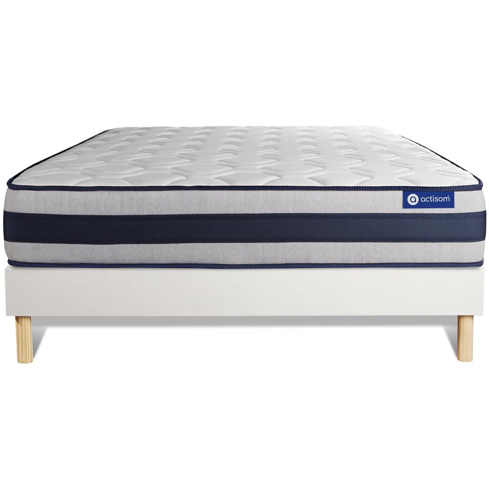Kit Rete E Materasso Matrimoniale Actiflex Ergo 140x220cm - Spessore : 24cm - Molle Insacchettate E Memory Foam - Rigido - Foto 1