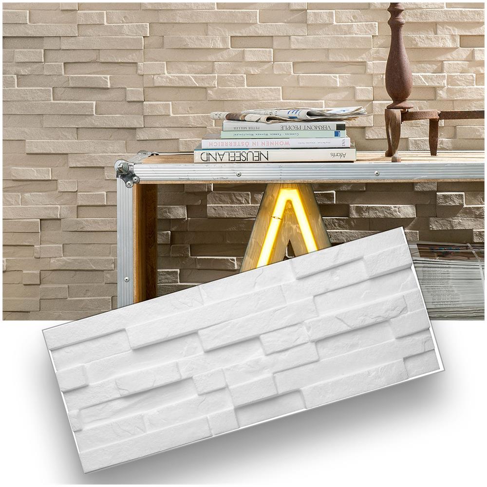 10mq (100 Pannelli) Di Rivestimento A Parete In Eps Spesso E Compatto Effetto Pietra, Isolante, Verniciabile E Facile Da Posare - Foto 1