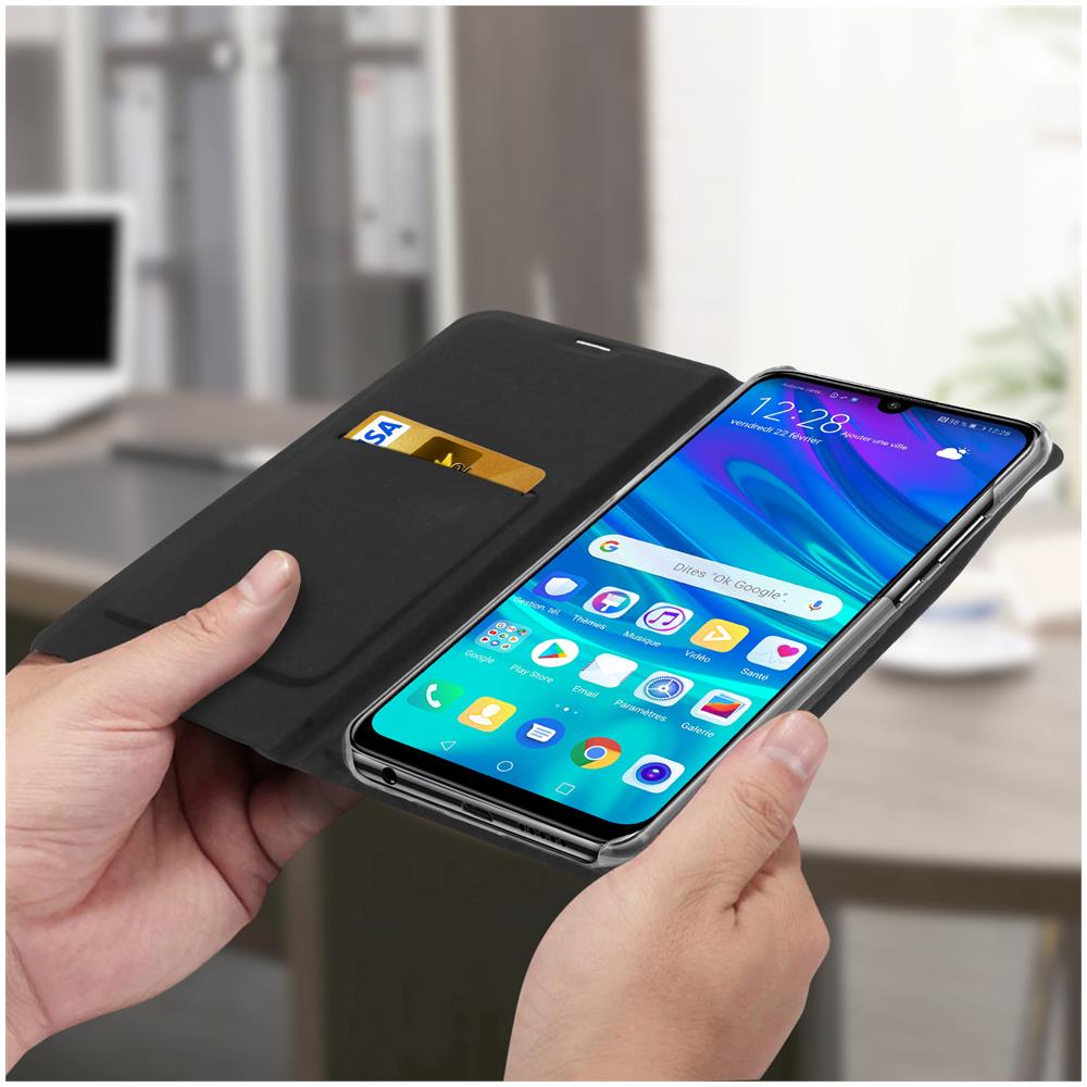 Custodia Huawei P Smart 2020 Portafoglio Funzione Supporto - Nero - Foto 5