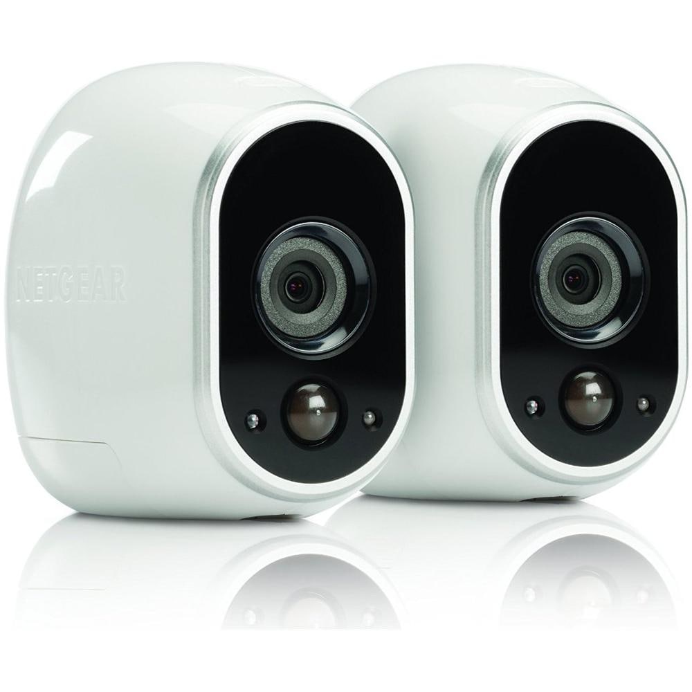 VMS3230, sistema di videosorveglianza WiFi con due telecamere di sicurezza senza fili, alimentate a batteria, risoluzione HD, visione notturna, interno / esterno, APP Android & iOS, kit 2 Telecamere, funziona con Alexa, Google WiFi e IFTTT - Foto 2