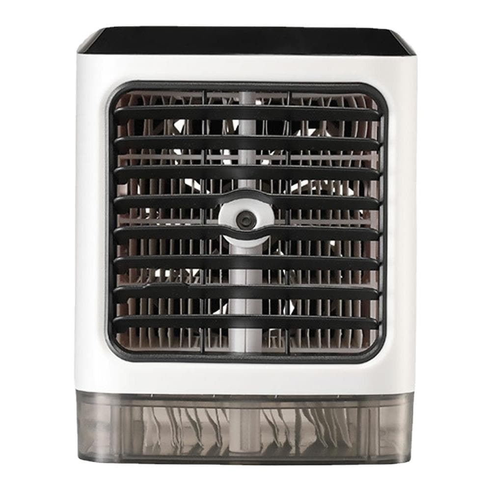 JIMACRO Mini Raffreddatore D'aria 4 In 1 Portatile: Ventilatore, Umidificatore, Purificatore E Luce LED