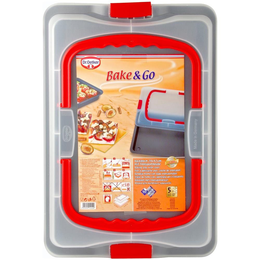 Teglia Rettangolare Con Coperchio Dr Oetker Cameo, 29x42 Cm Nero - Foto 1