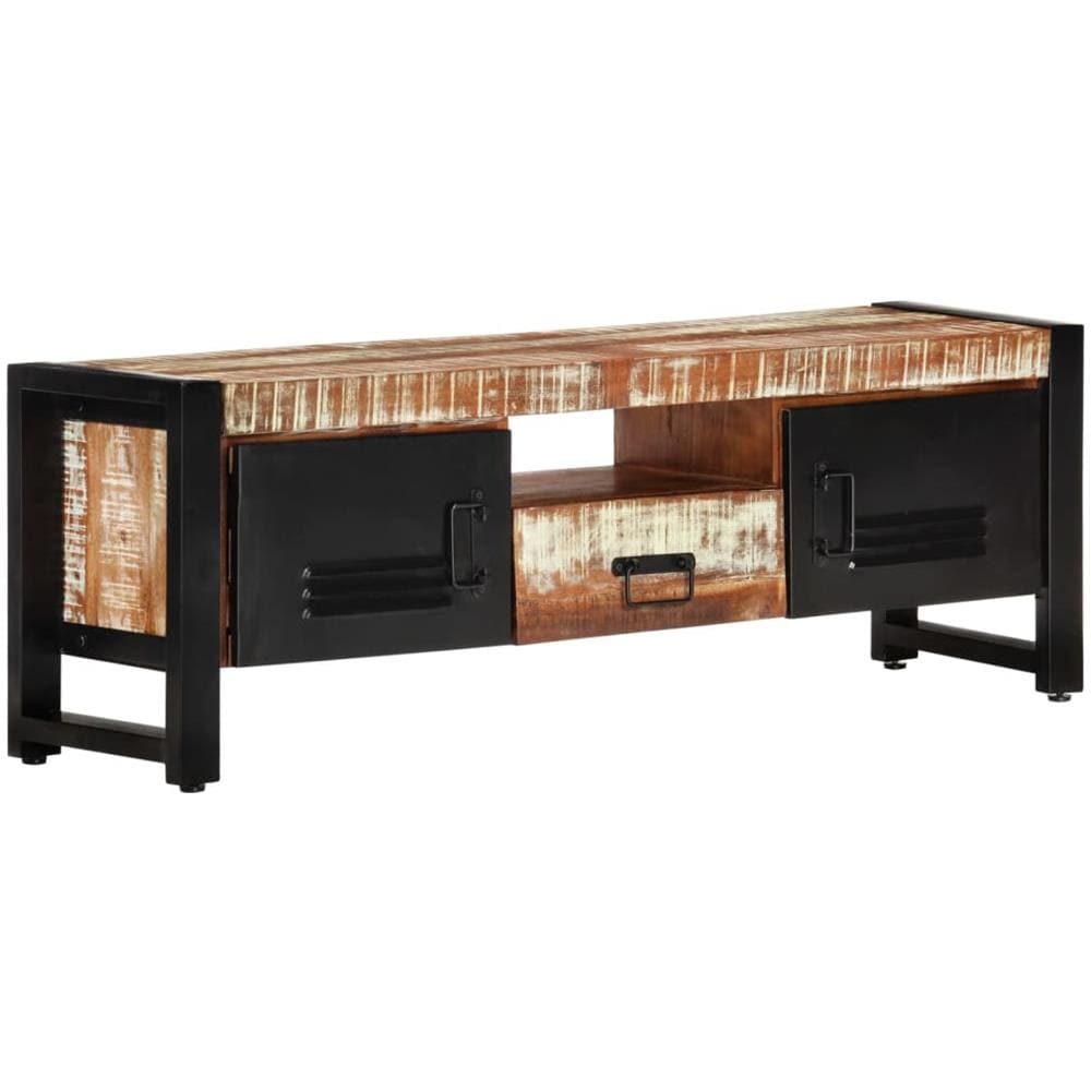 Mobile Porta Tv 120x30x40 Cm In Legno Massello Di Recupero - Foto 1