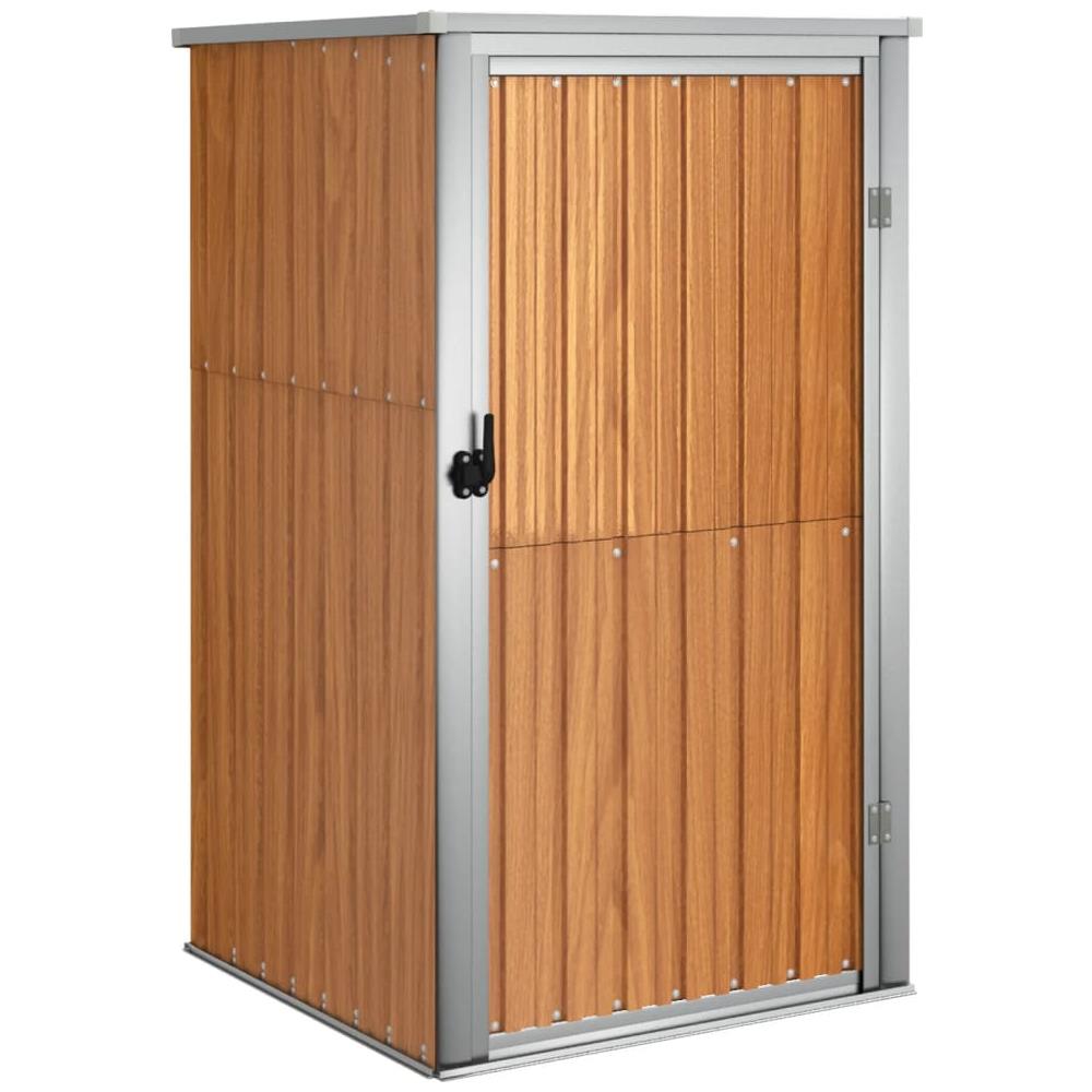 Capanno per Attrezzi Marrone 88x89x161 cm in Acciaio Zincato - Foto 2