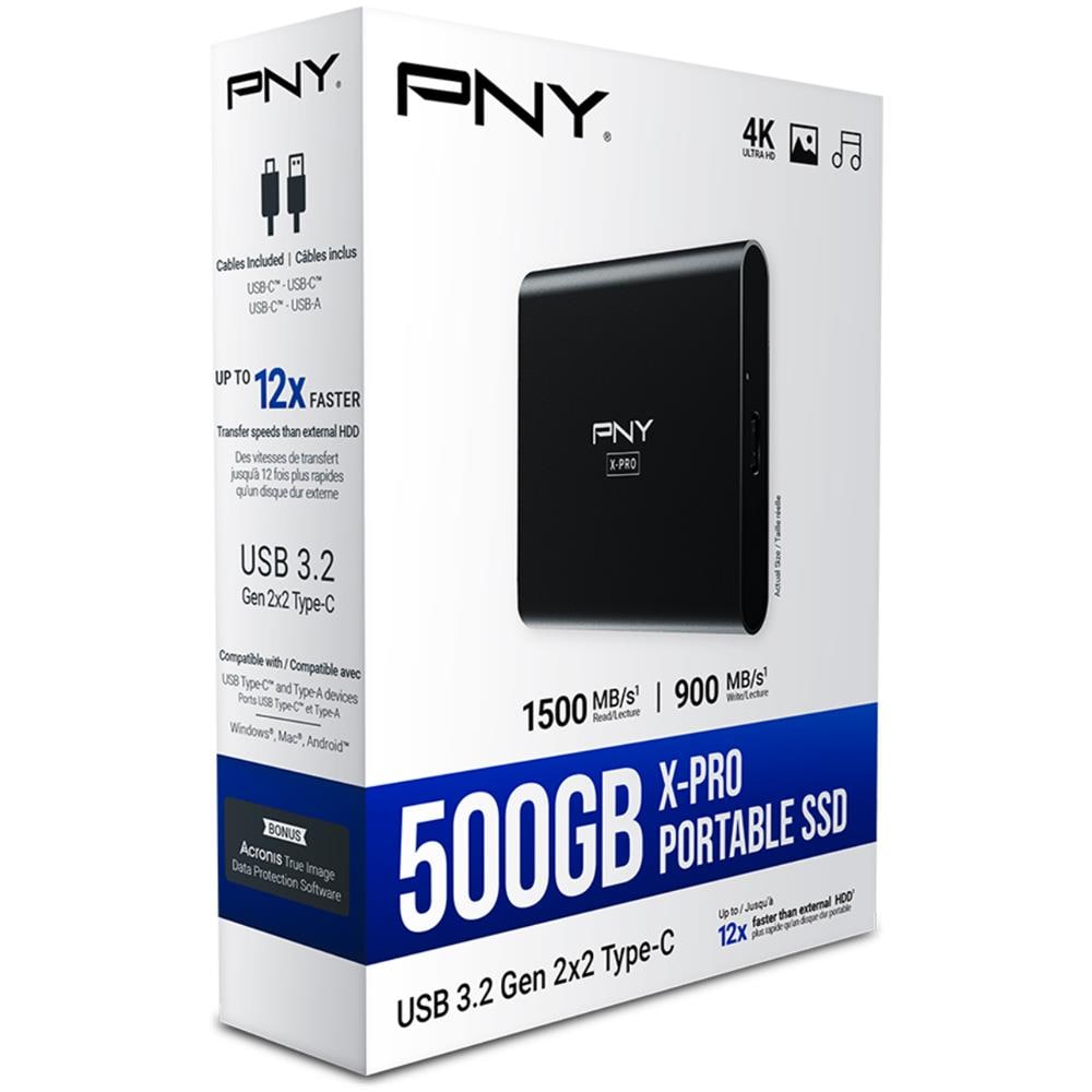 SSD 500 GB Serie X-Pro Interfaccia USB 3.2 Gen 2x2 Nero - Foto 4