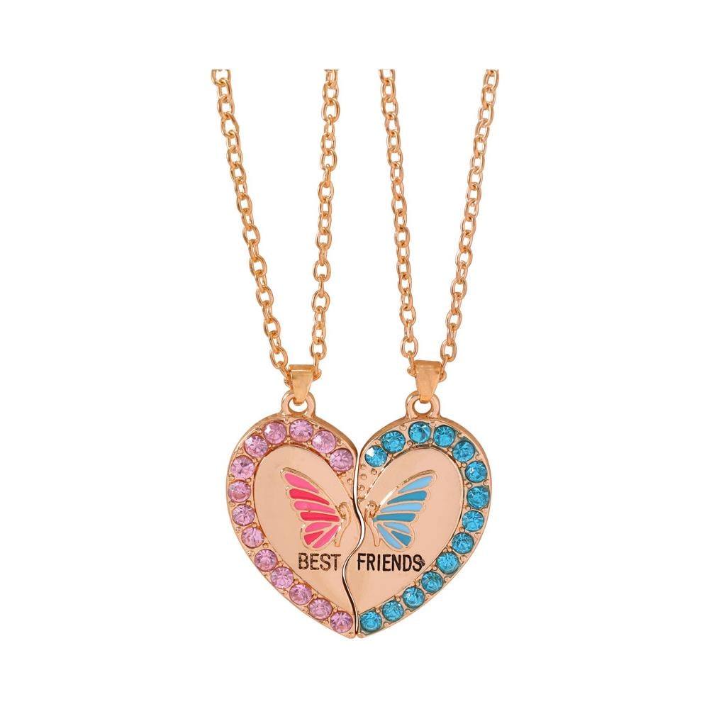 Collana Puzzle Cuore Collana Dell'amicizia, Confezione Da 2 Gold - Foto 1