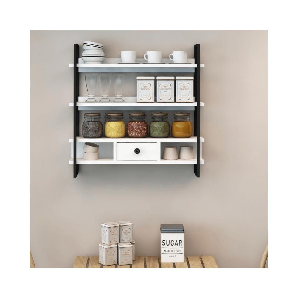 Scaffale Da Parete Severo Mensole E Cassetto - Foto 1