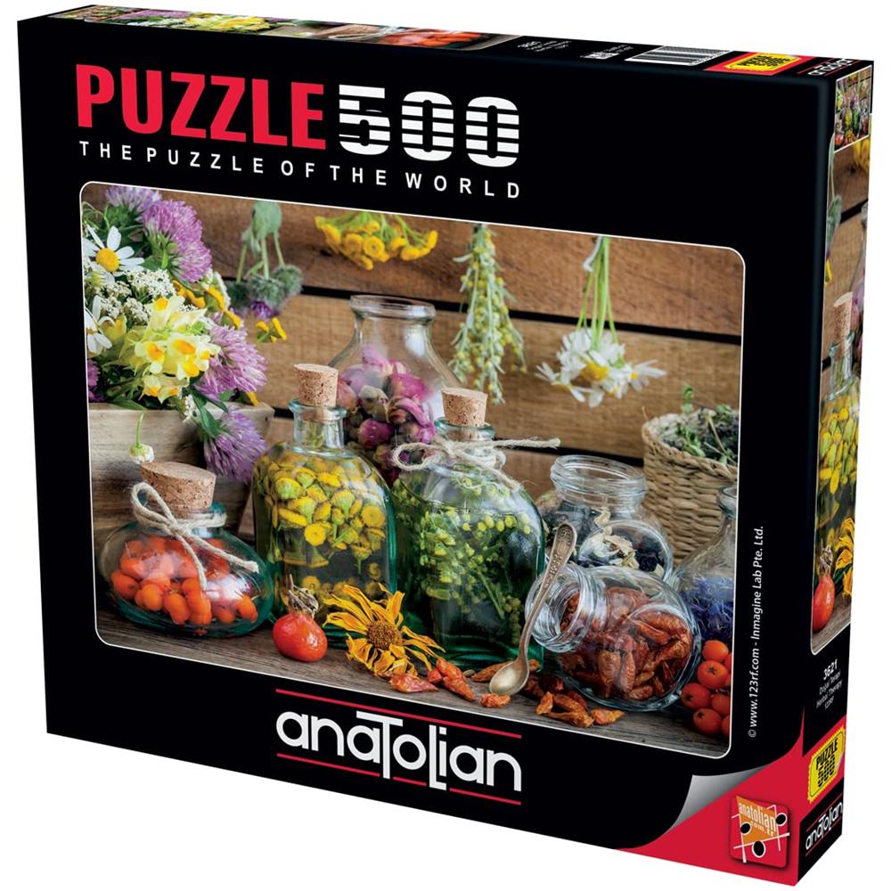 Puzzle Anatolico - Terapia A Base Di Erbe, Puzzle Da 500 Pezzi, 3621, Multicolore, Standard - Foto 1