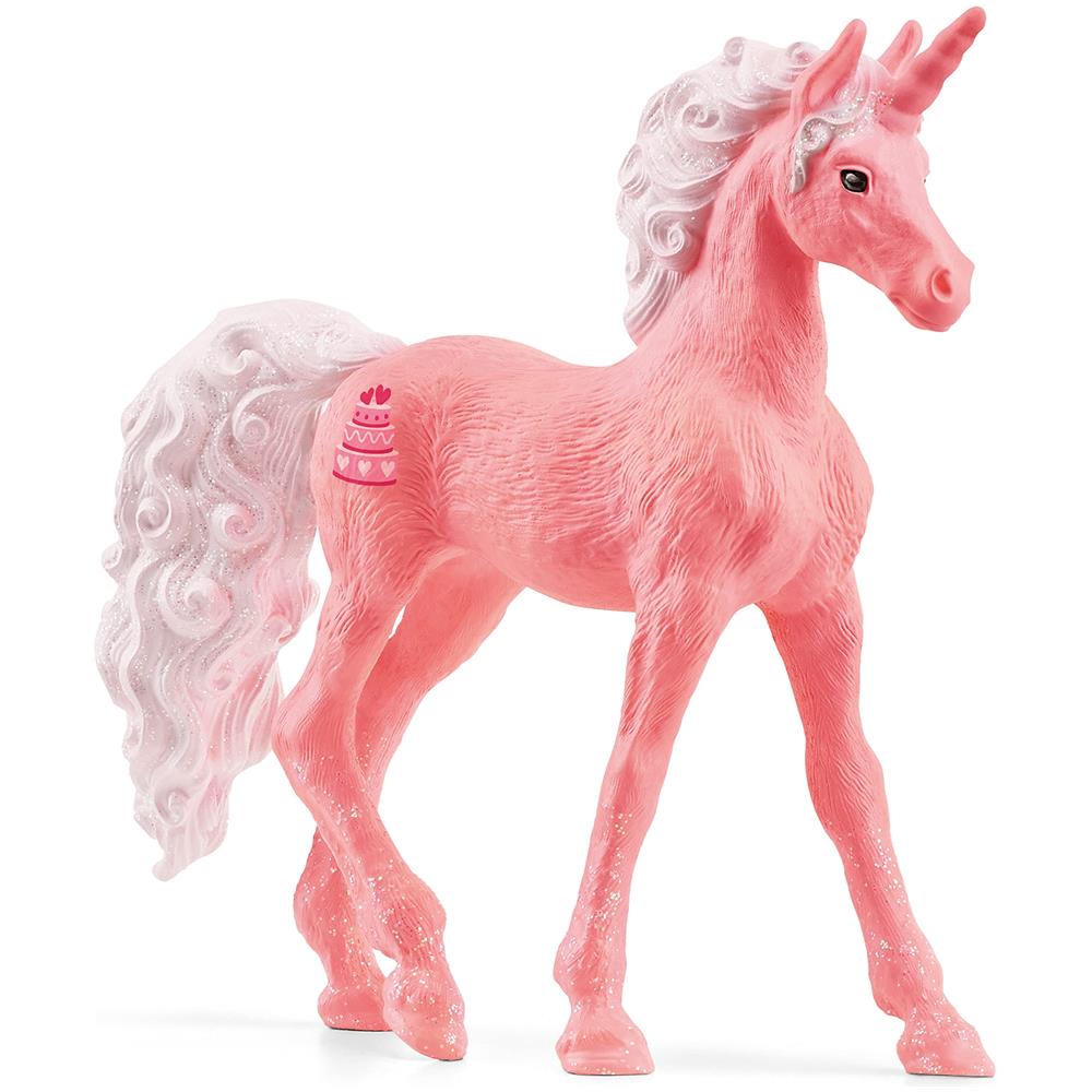 Bayala, Figura Di Unicorno Da Collezione Per Ragazze E Ragazzi, Statuetta Di Unicorno Con Torta Di Compleanno (serie Dessert), Dai 5 Anni - Foto 1