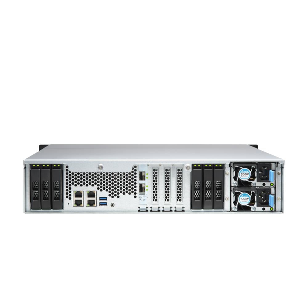 TS-H1886XU-RP-R2 NAS Rack (3U) Capacità RAM 32 GB Ethernet LAN / 2 Porte USB Colore Nero / Grigio - Foto 6