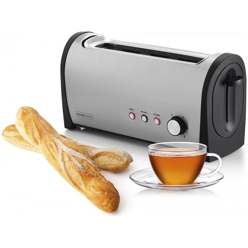 KST17SS tostapane 6 2 fetta /e 1000 W Nero, Acciaio inossidabile - Foto 2