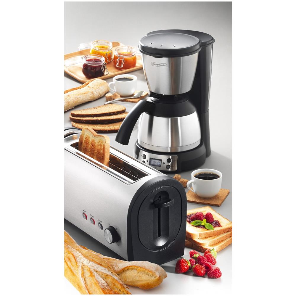 KST17SS tostapane 6 2 fetta /e 1000 W Nero, Acciaio inossidabile - Foto 3
