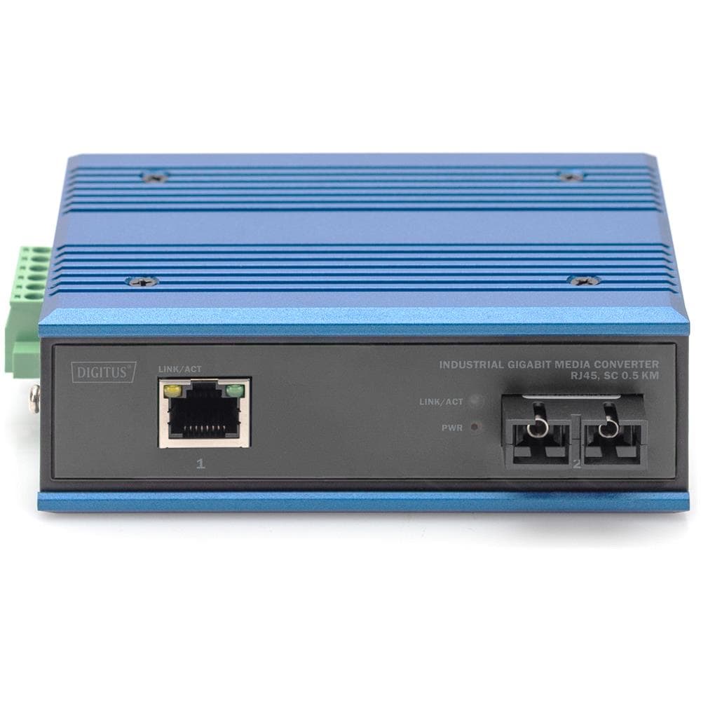 Digitus Convertitore multimediale industriale Gigabit RJ45, SC 0,5 km, 1000 Mbit/s, 10Base-T, 100Base-T, 1000Base-T, 1000Base-SX, Gigabit Ethernet, 10,100,1000 Mbit/s, 10BASE-T, 100BASE-T, 1000BASE-T - Foto 4
