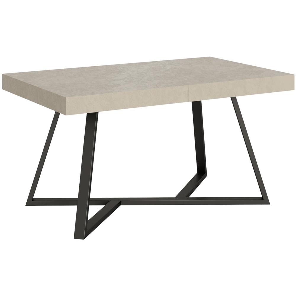 Tavolo allungabile 90x140/400 cm Booster cashmere gambe antracite - Foto 1