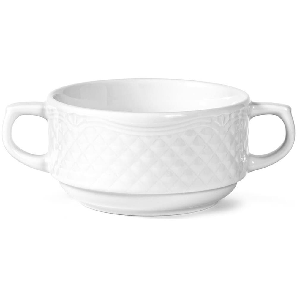 Tazza da brodo Afrodite senza piatto in porcellana bianca cc 300 - Foto 1