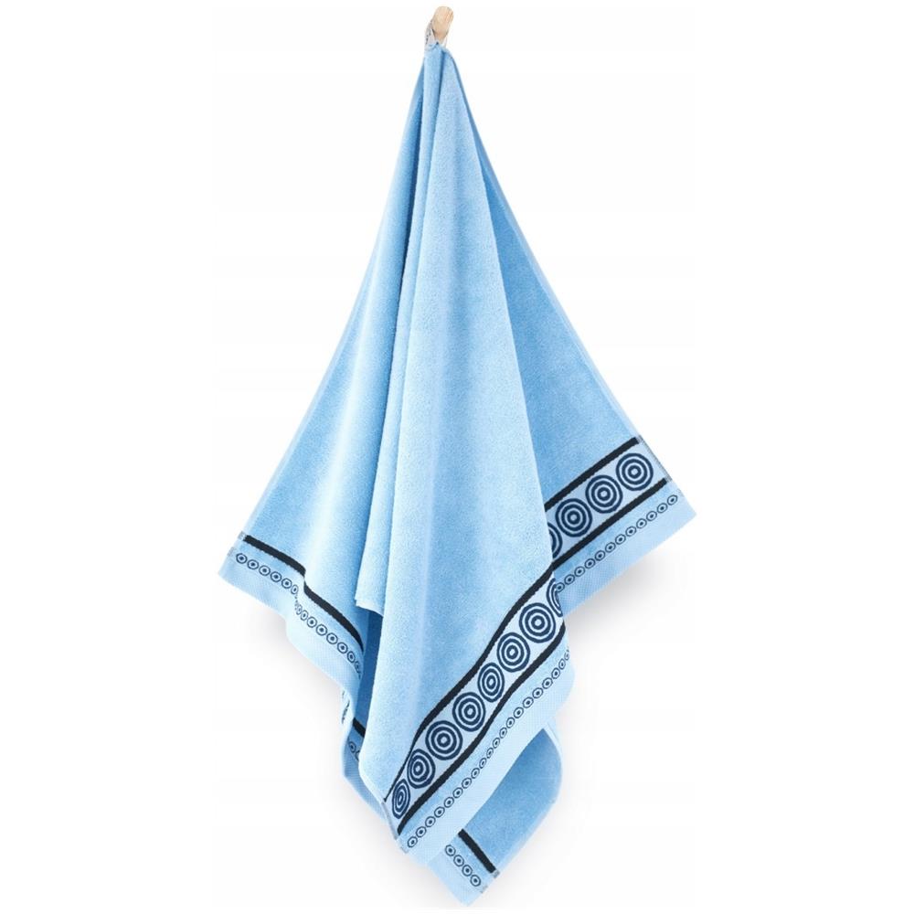 Asciugamano Rondo2 70x140 cm 450 g /m² Azzurro - Vellutato - Elevata assorbenza - Comfort di lusso - Foto 2