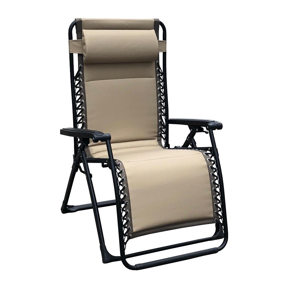 Sdraio Pieghevole Xxl Struttura In Metallo Nero Tessuto Oxford Imbottito Nero Per Campeggio Spiaggia Mare Piscina Giardino - Foto 1