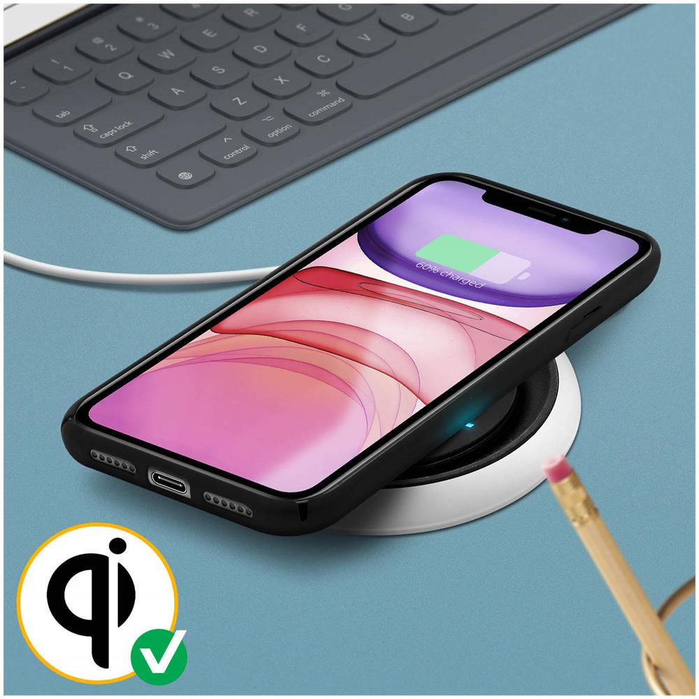 Cover Silicone Apple Iphone 11 Semi-rigida Opaca Finitura Soft Touch Nero - Foto 5