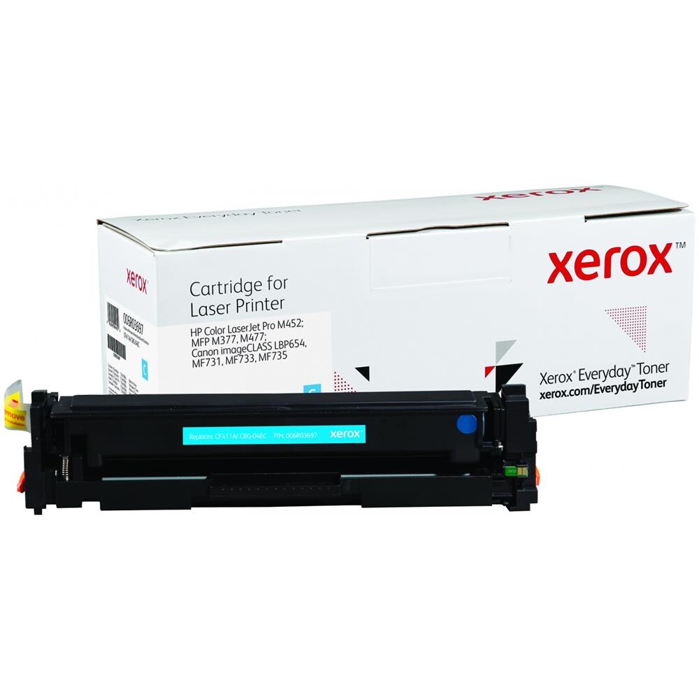 TONER COMPATIBILE - CF411A  Ciano per Color LaserJet Pro M 450 Capacità 2300 Pagine - Foto 1