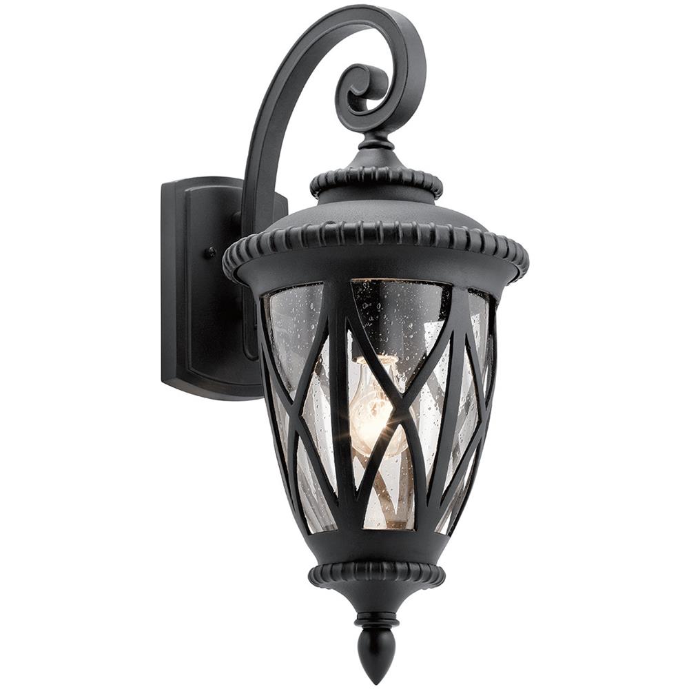 Lanterna Da Parete Per Esterno 1 Luce, Nero Strutturato, Ip44, E27 - Foto 1