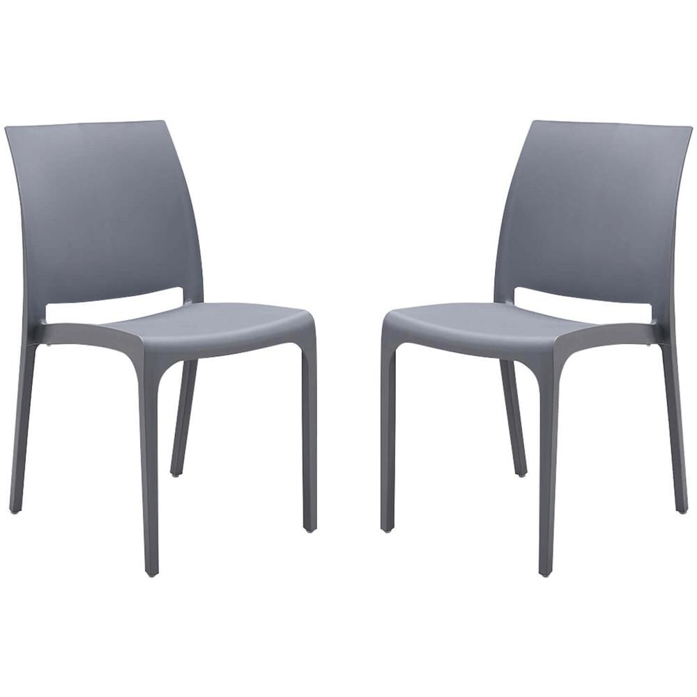 Volga - Sedia Da Giardino In Plastica Set Da 2 - Foto 1