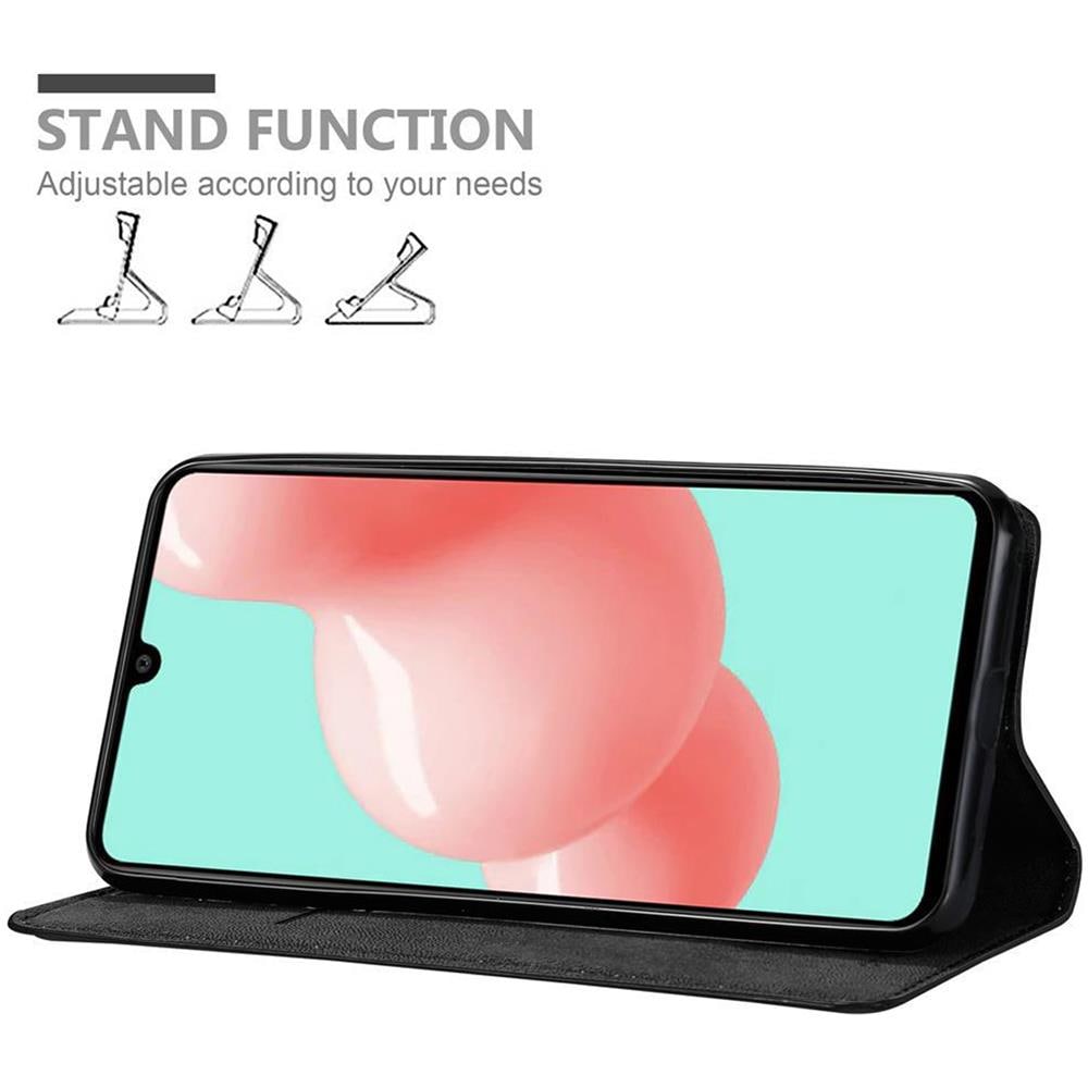Custodia Compatibile Con Samsung Galaxy A41 In Nero Di Notte - Coperchio Protettiva Con Chiusura Magnetica, Funzione Stand E Tasca Per Le Carte - Foto 2
