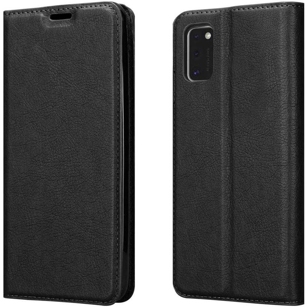 Custodia Compatibile Con Samsung Galaxy A41 In Nero Di Notte - Coperchio Protettiva Con Chiusura Magnetica, Funzione Stand E Tasca Per Le Carte - Foto 8