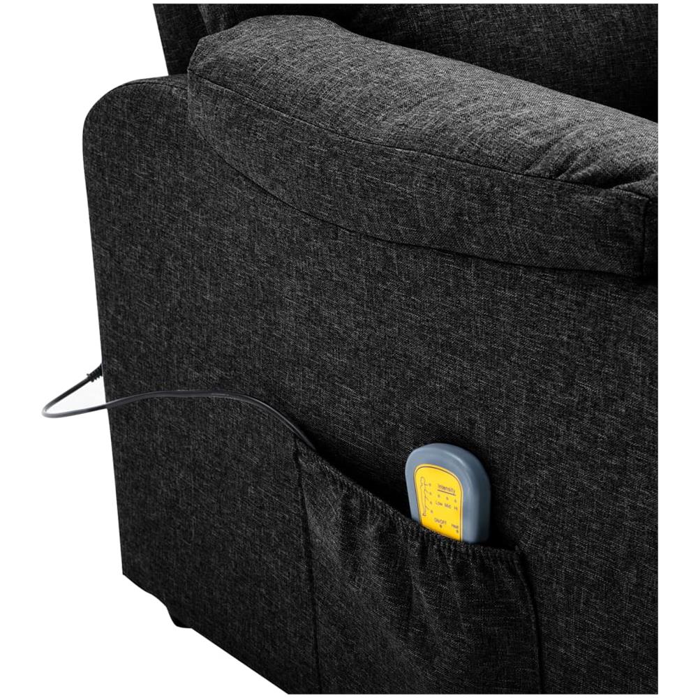 Poltrona Massaggiante Elettrica Nera in Tessuto - Foto 10