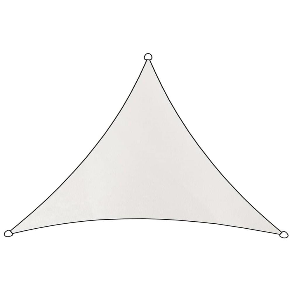 Parasole Como In Poliestere Triangolo 3x2,5x2,5 M Bianco - Foto 1