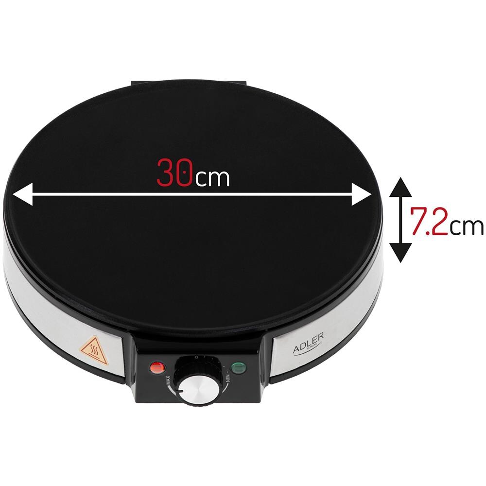 Crepiera Elettrica 30cm 1600w Colore Nero - Foto 4