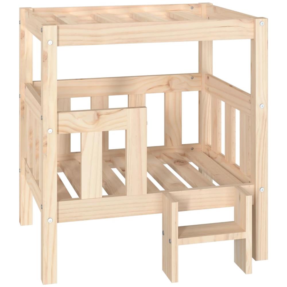Cuccia per Cani 65,5x43x70 cm in Legno Massello di Pino - Foto 1