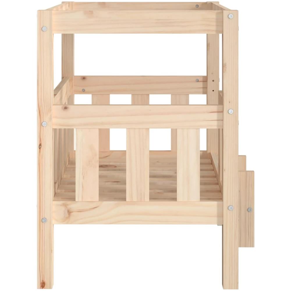 Cuccia per Cani 65,5x43x70 cm in Legno Massello di Pino - Foto 7