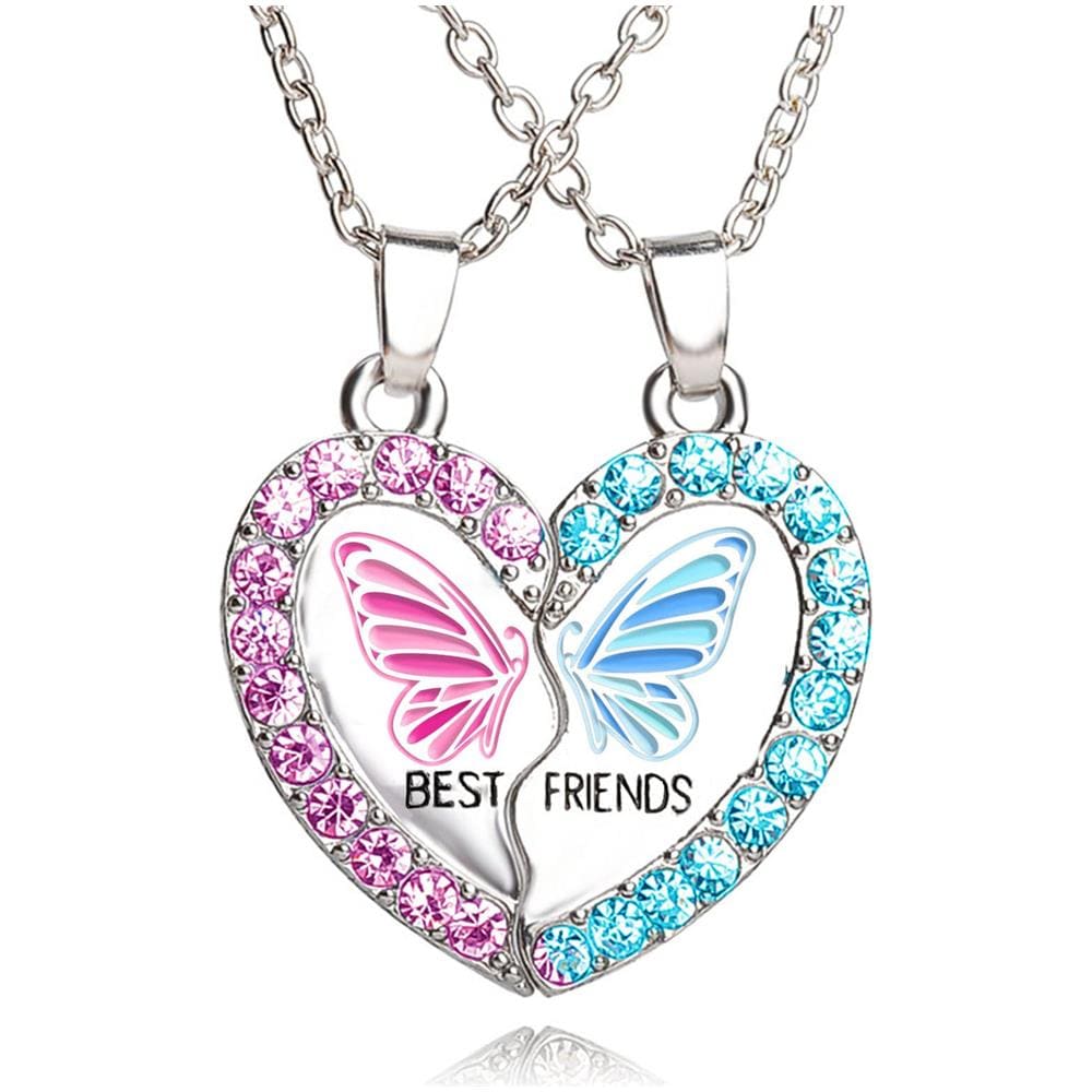 Collana Puzzle Cuore Collana Dell'amicizia, Confezione Da 2 Silver - Foto 1