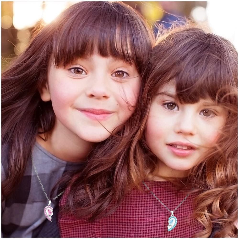 Collana Puzzle Cuore Collana Dell'amicizia, Confezione Da 2 Silver - Foto 2