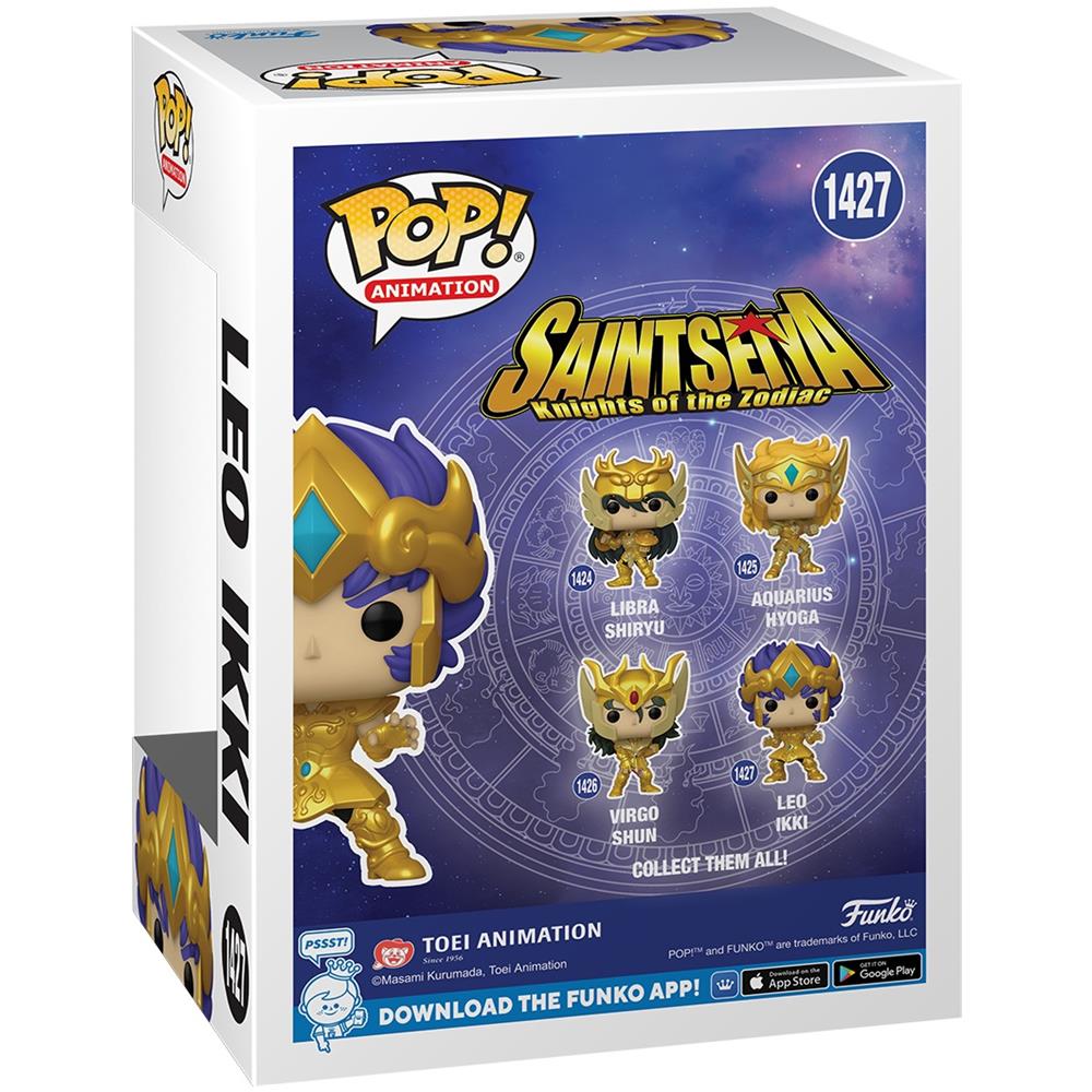 Animation Pop! Saint Seiya Vinyl Figure Gold Leo Ikki 9 Cm - Foto 4
