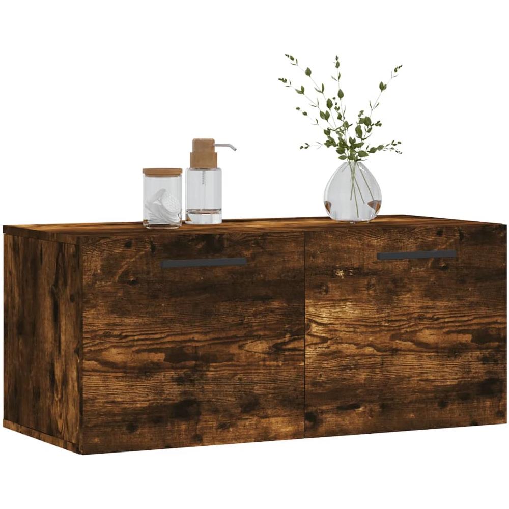 Mobile A Parete Rovere Fumo 80x36,5x35 Cm In Legno Multistrato - Foto 3