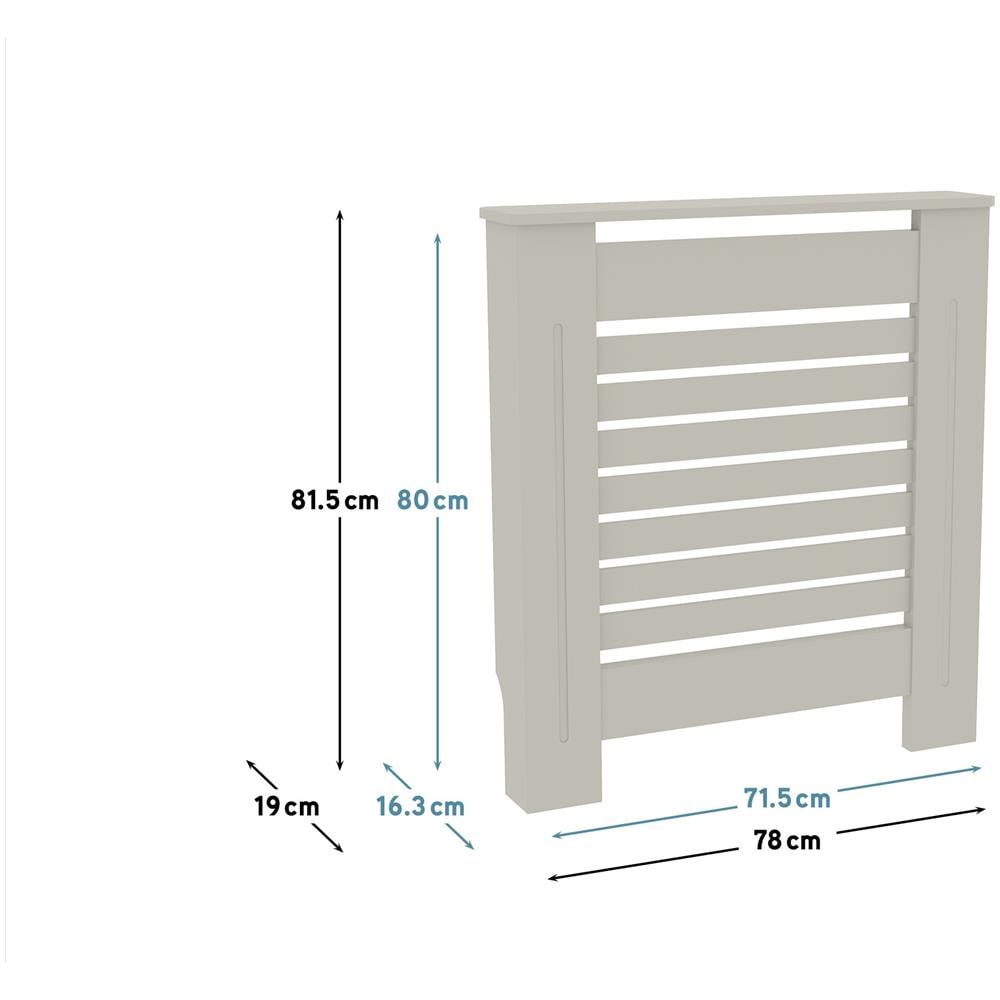 Copri Radiatore In Legno Lancaster Grigio - 78 Cm - - Foto 2