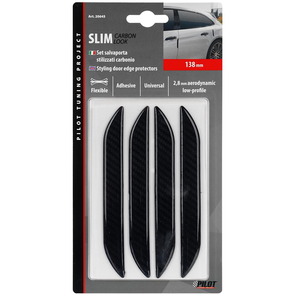 Slim, Set 4 Salvaporta Adesivi - Carbon Look - Foto 3