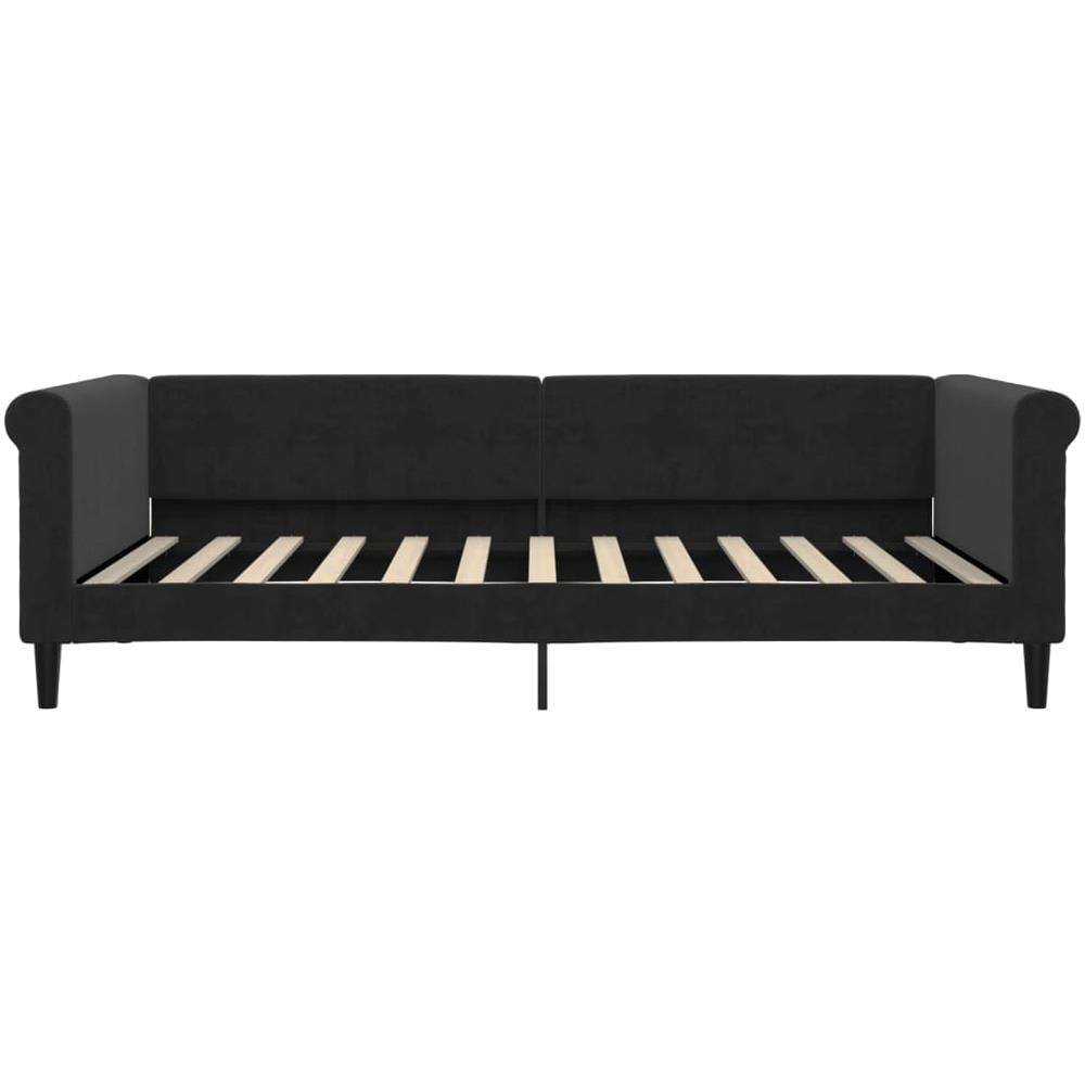Letto Da Giorno Nero 100x200 Cm In Velluto - Foto 2