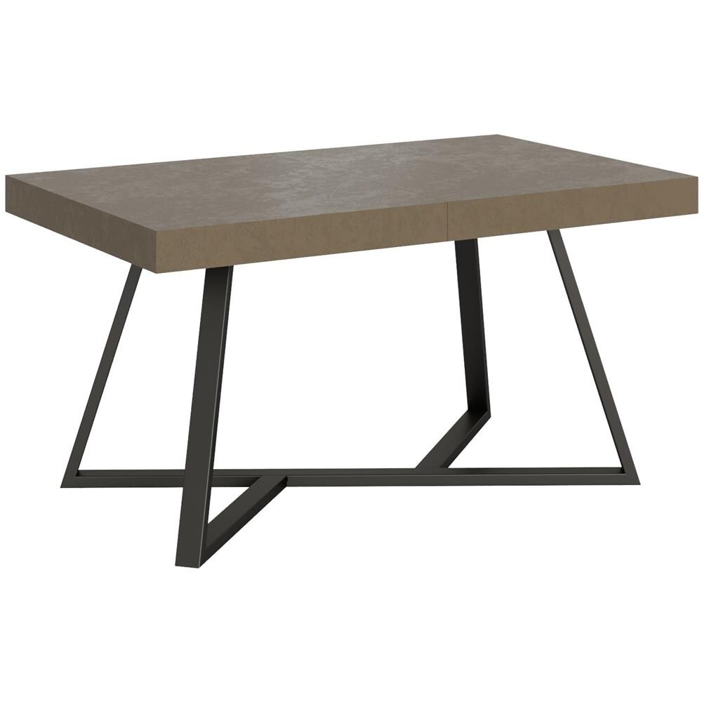Tavolo allungabile 90x140/400 cm Booster tortora gambe antracite - Foto 1
