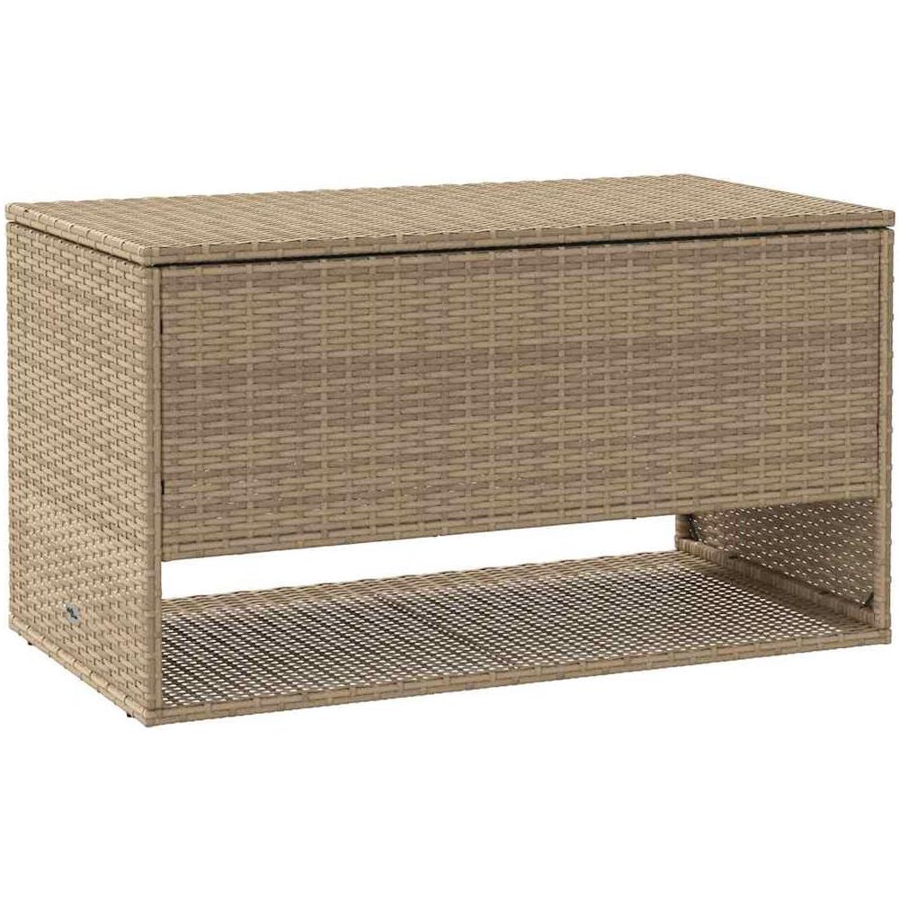 Scatola per Cuscini da Esterno Beige 100x55x55,5 cm Polyrattan - Foto 1