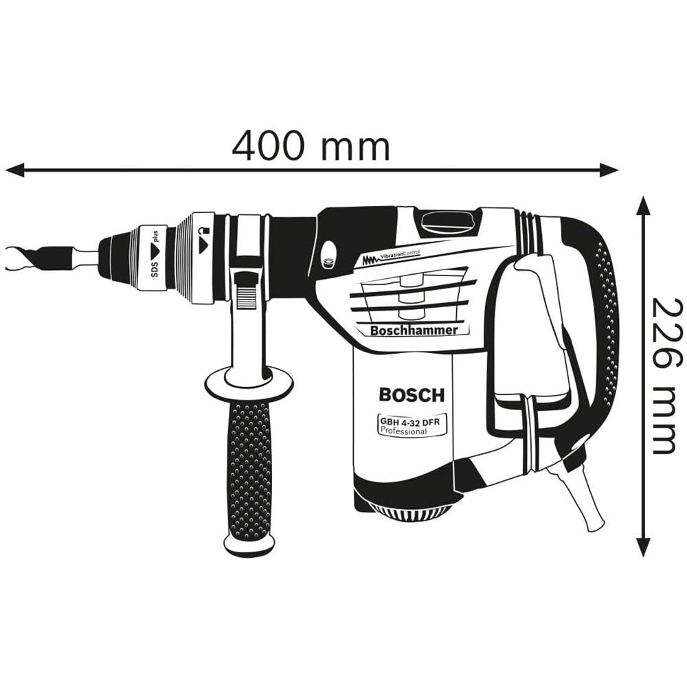 Set Martello Perforatore GBH 4-32 DFR- 900 W 5 J 760 Giri /min - Foto 4