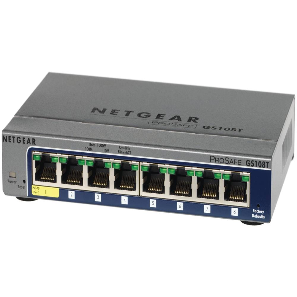 GS108T-200 Switch ProSafe Smart Gigabit Ethernet 8 Porte Gestito - Foto 1