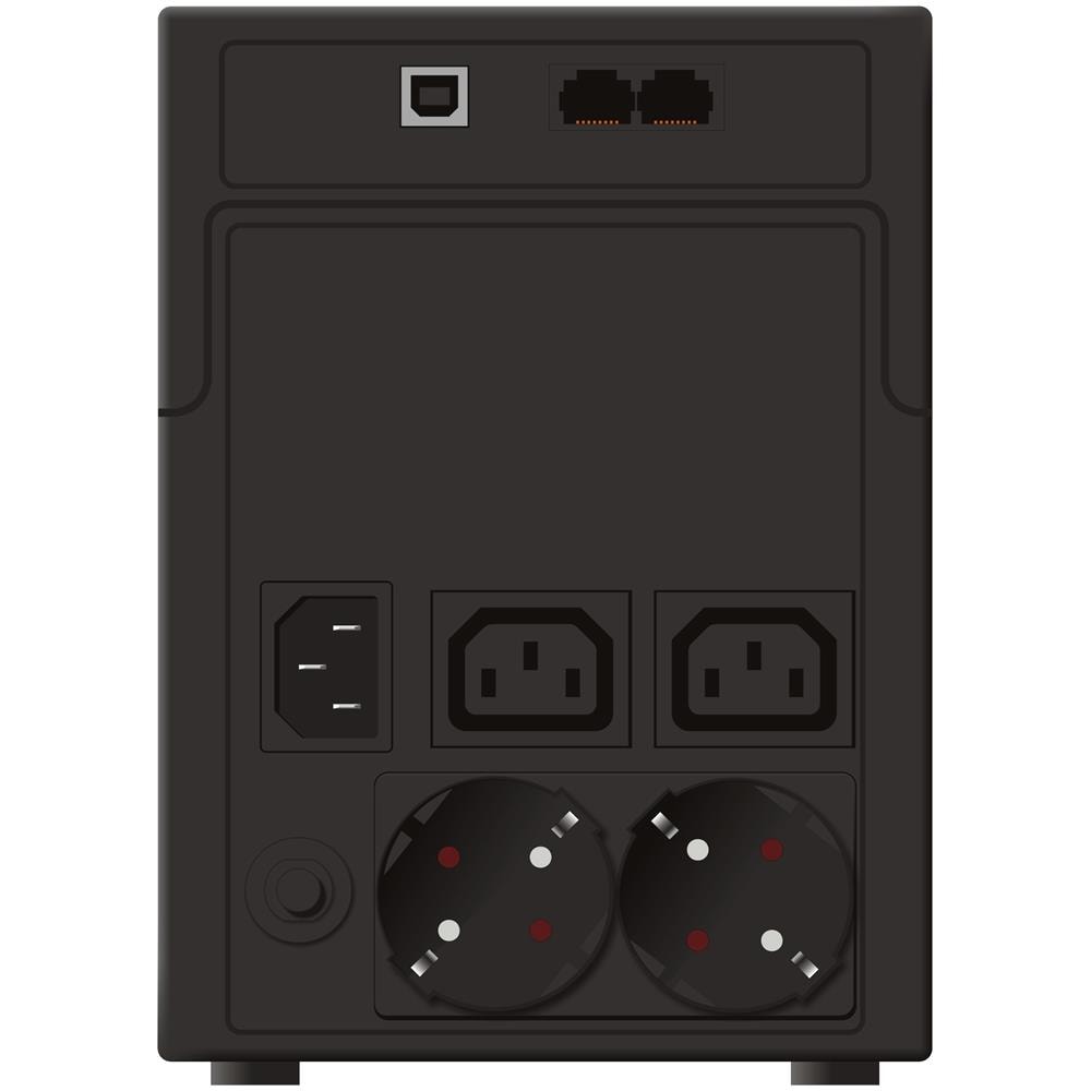 Gruppo di Continuità UPS VI 1200 SH 1200 VA / 600 W 4 Prese AC 2 Prese Schuko - Foto 3