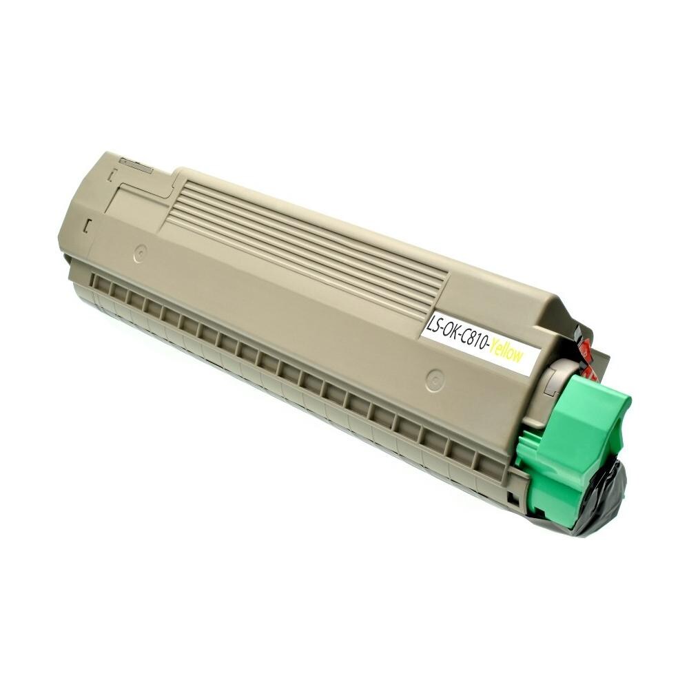 TONER COMPATIBILE - C810 Giallo Per Oki C810 N 810dn 810cdtn 830n 830 Dn 44059105 8.000 Pagine - Foto 1