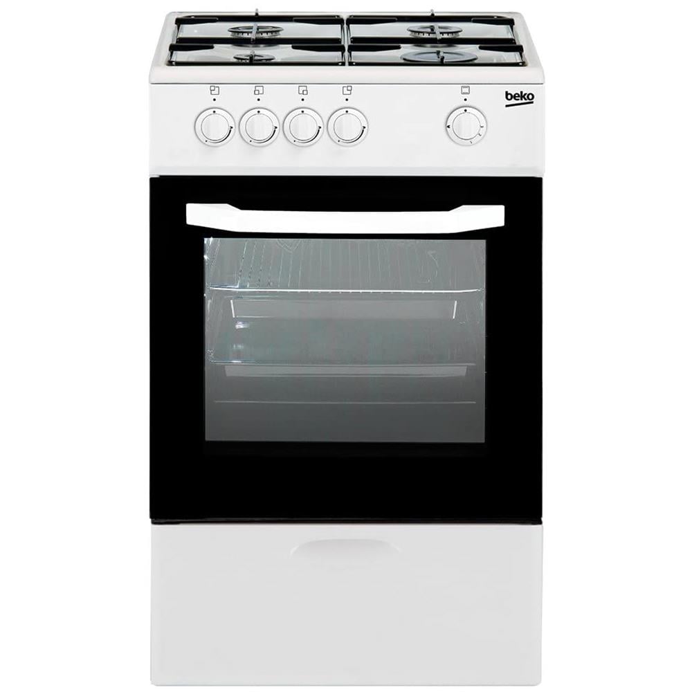 Cucina a Gas CSG 42009 DW 4 Fuochi a Gas Forno a Gas Classe A Dimensioni 50 x 50 cm Colore Bianco - Foto 1