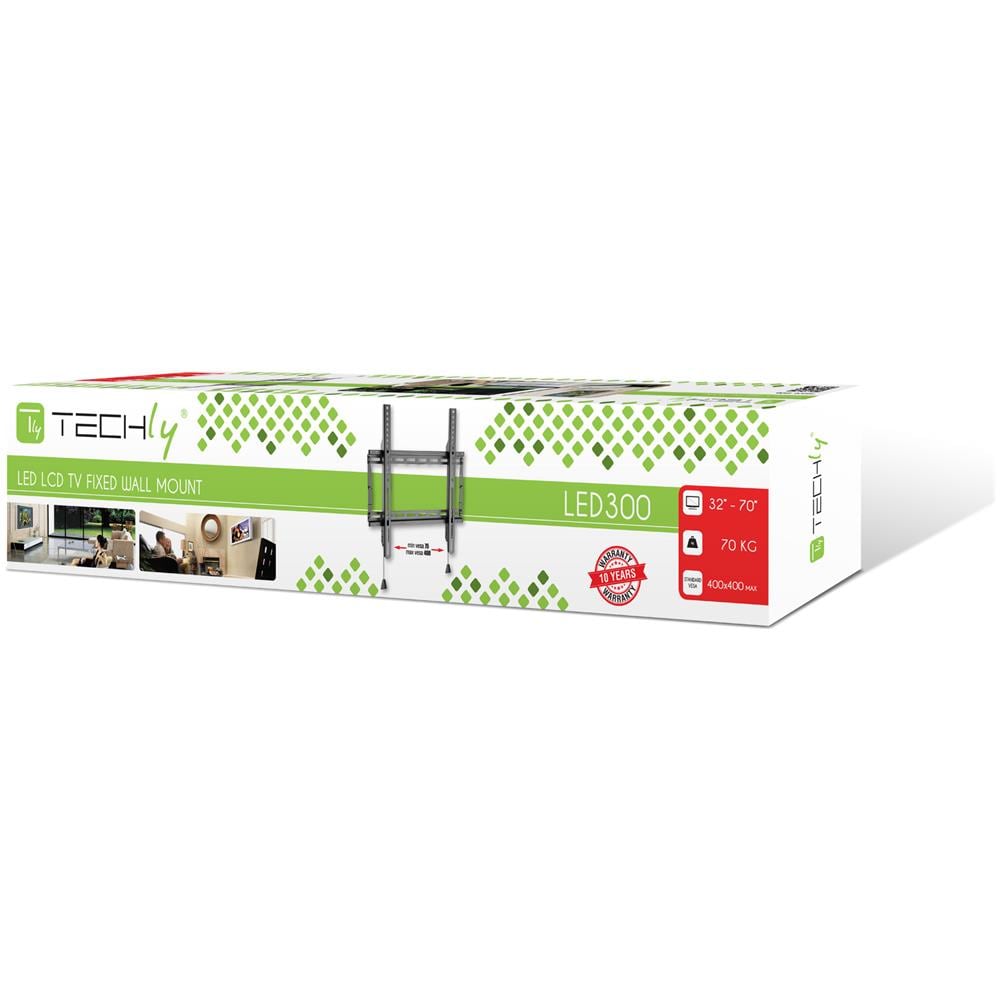 ICA-PLB 59F - Staffa a muro fissa TV LED LCD 32-70'' robusta e pieghevole - Foto 3